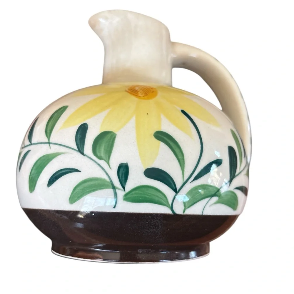 Vintage Nasco Hand Painted Floral Pitcher From Japan - Picture 7 of 7